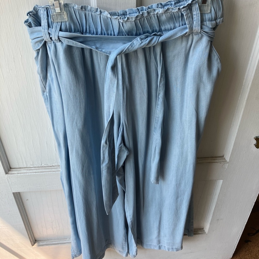 NWOT Ana by Kohls denim wide leg palazzo pants size petite large